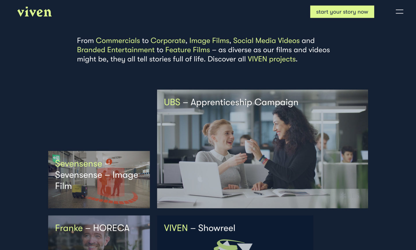 Viven GmbH - Ανάπτυξη ιστοσελίδας από Greatives Web