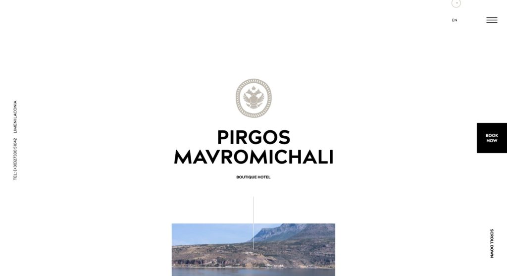 Pirgos Mavromichali - Logo, Web Design & Development by Greatives