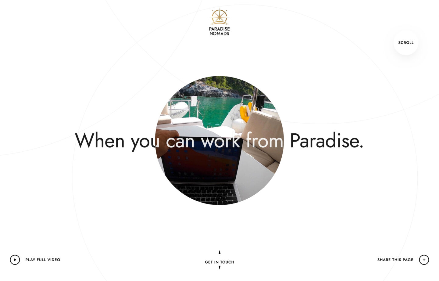 Paradise Nomads - Work from Paradise - Created by Greatives Web